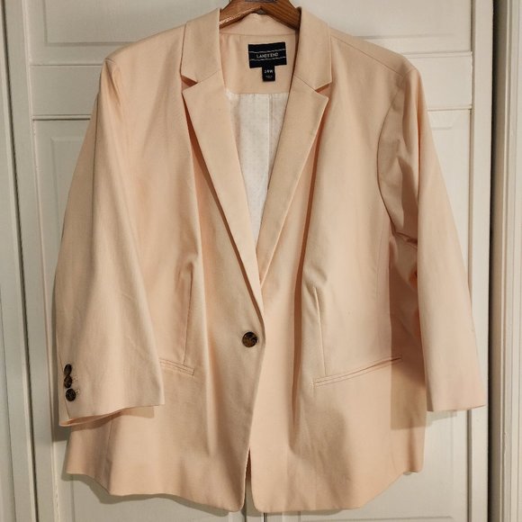 Lands' End Jackets & Blazers - NWOT Lands' End Women's Light Pink Blazer
